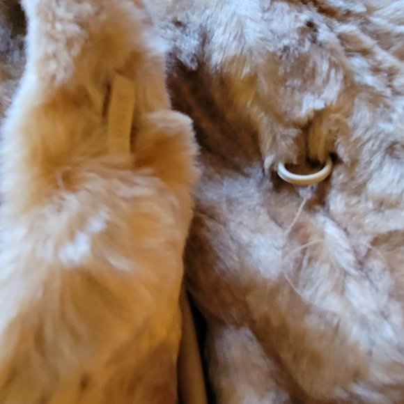 Cami faux mink coat women's medium vintage? 2006 butterscotch fur gorgeous! - Picture 3 of 6
